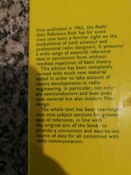 RADIO DATA REFERENCE BOOK T G GILES G R JESSOP ( Electronics electrical  radio )