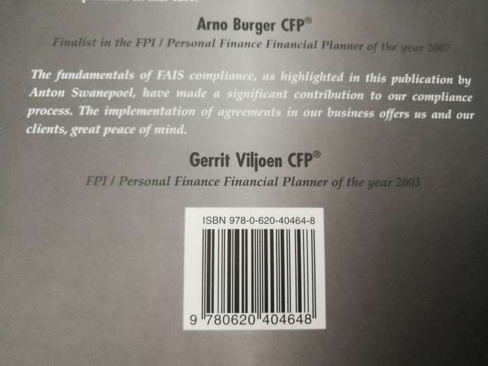 FUNDAMENTALS OF FAIS COMPLIANCE Financial Advisory & Intermediary Services ANTON SWANEPOEL Insurance