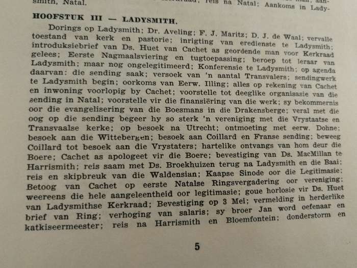 DIE LEWE VAN FRANS LION CACHET  Dr F KRIEL  1956 ( Die Sending ) ( NG KERK Transvaal )