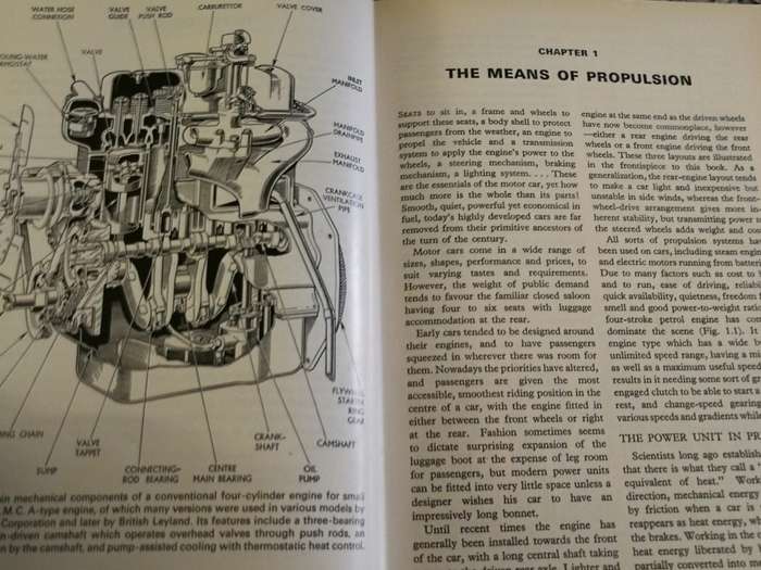 ODHAMS NEW MANUAL Ed. LEONARD HOLMES How your car works , Servicing , Purchase Reprint 1977