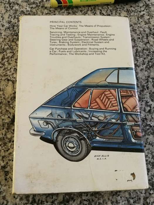 ODHAMS NEW MANUAL Ed. LEONARD HOLMES How your car works , Servicing , Purchase Reprint 1977