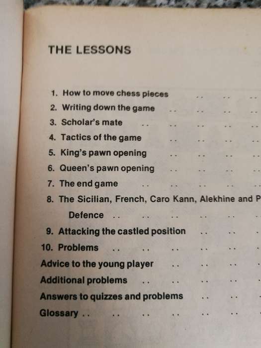 CHESS FOR BEGINNERS H MEILECH 1981