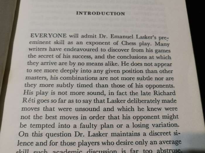 LASKER`S HOW TO PLAY CHESS   by EMANUEL LASKER