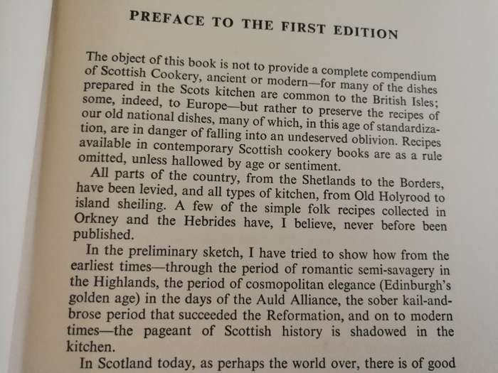 THE SCOTS KITCHEN ITS LORE & RECIPES F MARIAN McNEILL ( Scottish , Scotland Traditions  Second Editi