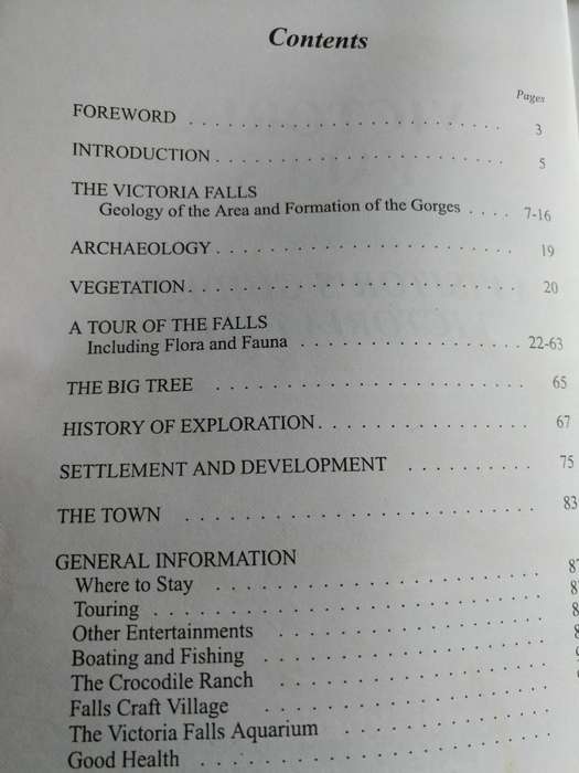 VICTORIA FALLS INFORMATION GUIDE MOSIOA TUNYA The Smoke that Thunders