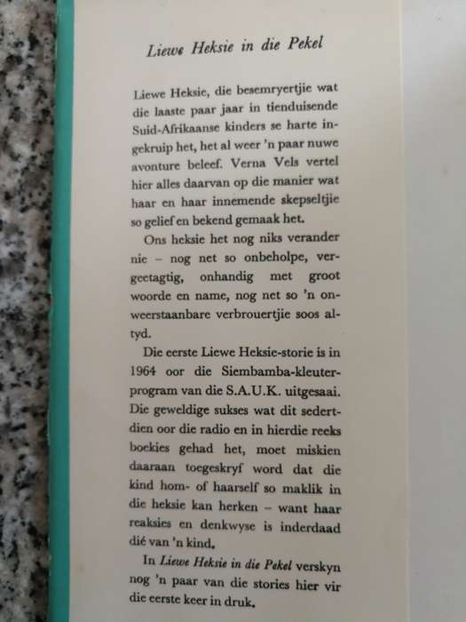 LIEWE HEKSIE IN DIE PEKEL DEUR VERNA VELS