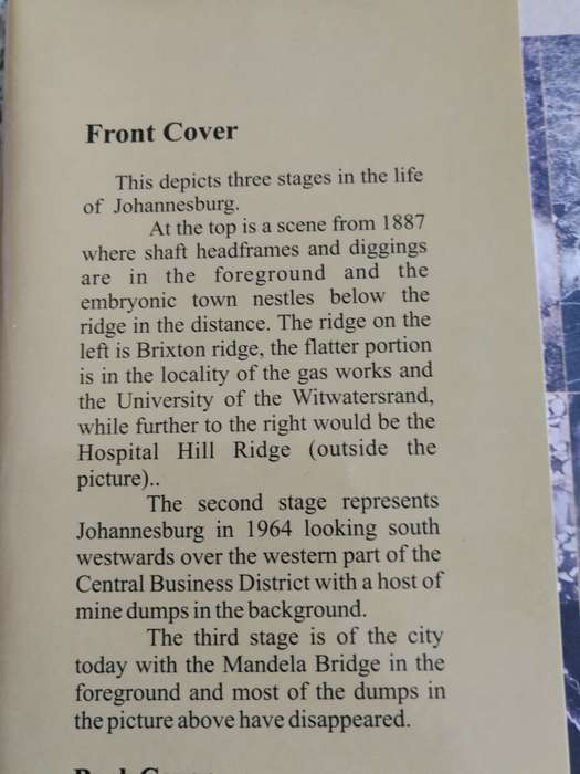 HISTORIC OVERVIEW OF THE WITWATERSRAND GOLDFIELDS  by J R F HANDLEY