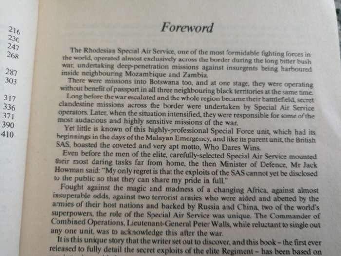 SIGNED THE ELITE The Story of the Rhodesian Special Air Service by & signed  BARBARA COLE Softcover