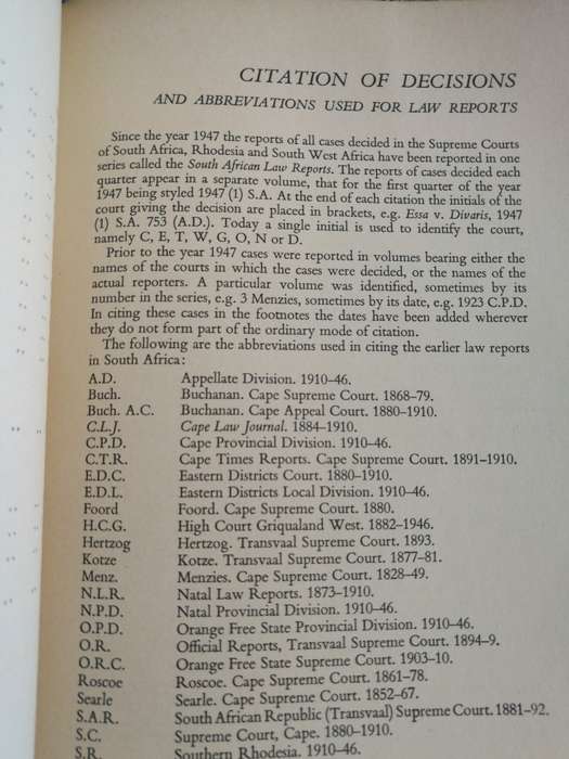 WILLE`S PRINCIPLES OF SOUTH AFRICAN LAW SEVENTH Edition J T R GIBSON Juta & Co Limited 1977