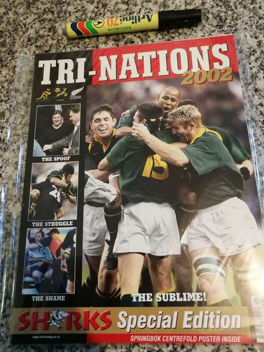 TRI NATIONS 2002 South Africa Australia All Blacks SHARKS SPECIAL EDITION