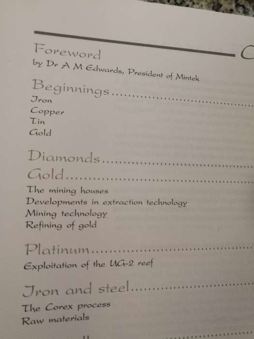 MINING AND METALLURGY IN SOUTH AFRICA A Pictorial History ANTONY COWEY 1994