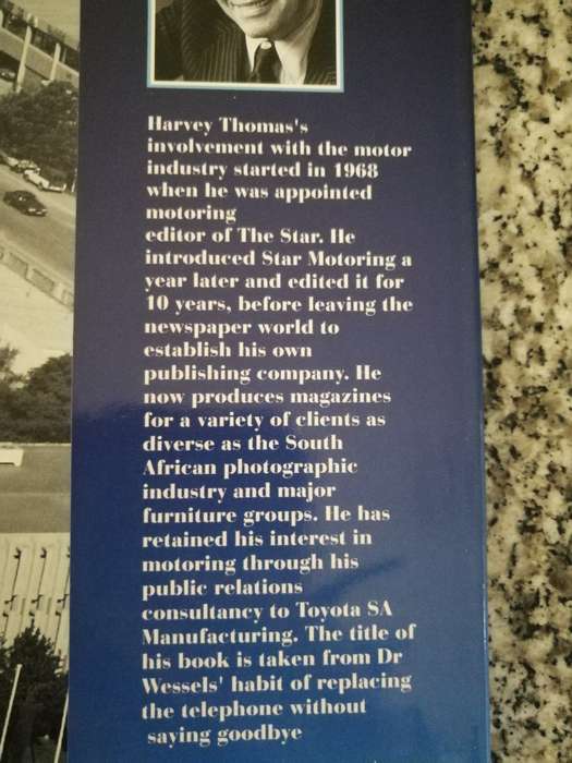 NEVER SAY GOODBYE The Story of TOYOTA S A HARVEY THOMAS 1993 ( incl history from 1961 motor cars