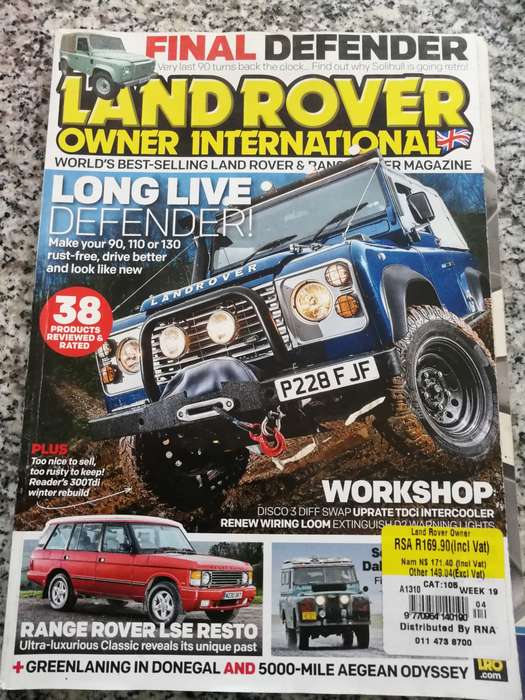 Bundle of 4 LAND ROVER Owner International  Magazines Land Rover Aug. Nov. 2013 Jan. & Apr. 2016