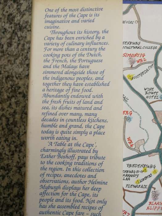 A TABLE AT THE CAPE HELMINE MYBURGH   with Illustrations by ESTHER BOSHOFF cooking recipes