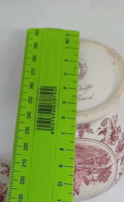 TWO PINK DELFT ITEMS