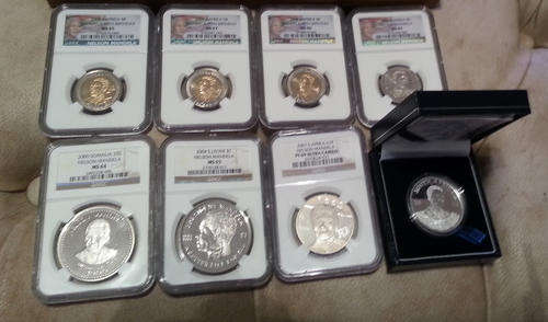 ***WOW NGC MANDELA SUPER COLLECTION WITH 2 SILVER PROOFS***