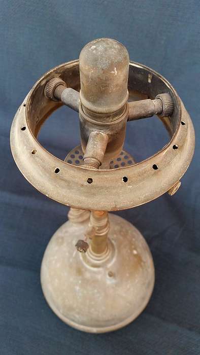 Tilley Table Lamp Model TL136 - shorter version of the TL106 - 1952 to 1956 - Brass Paraffin Lamp