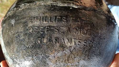 Early 1900's Deep Sea Buoy - Phillips Trawl Float -  Zink Alloy