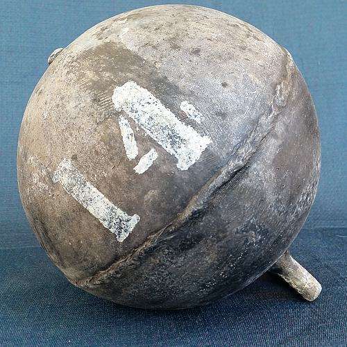 Early 1900's Deep Sea Buoy - Phillips Trawl Float -  Zink Alloy