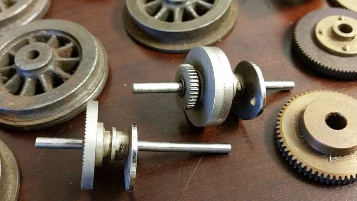 Brass Model Steam Train Parts, Steel Wheels - Assorted Odds and Ends - Job Lot