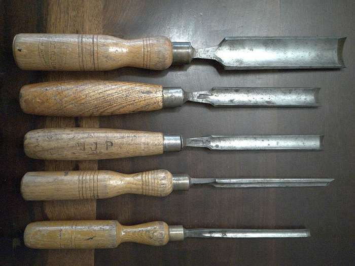 Collection of Wood Carving Chisels - Marples & Son Sheffield England - Woodcock's - Chisel Union