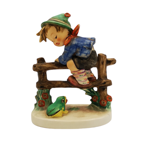 Vintage Goebel Hummel, retreat to safety porcelain figurine