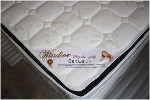 SALE Bamboo SENSATION DOUBLE BED AND BASE 20Y WINDSOR BEDDING