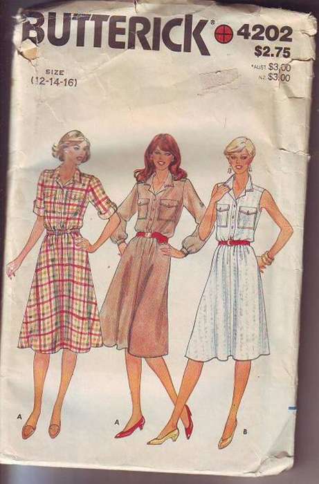 Butterick  sewing  pattern no 4202  size 12-16