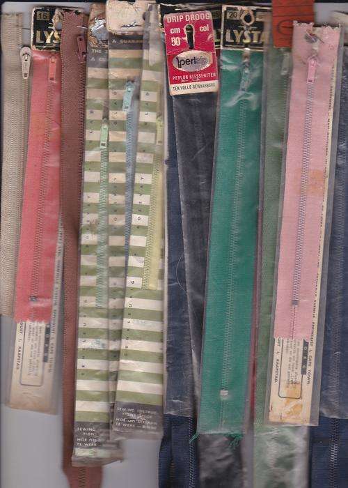 Metal Zips Mixed batch x-stock  closed down shop Multi-color as per scan , pack no 30