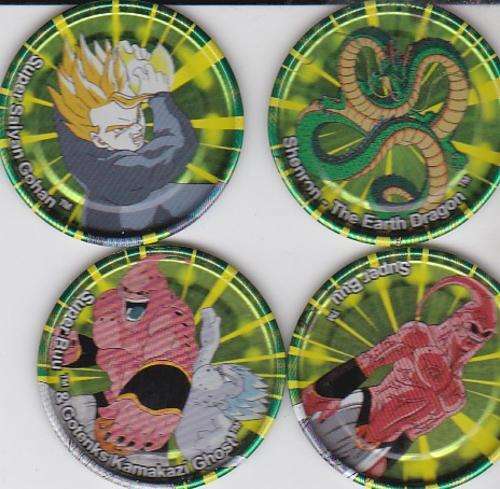 Dragonball Z-Click metal Tazos - 2004 Simba collection -15 to collect  4 in this Collection