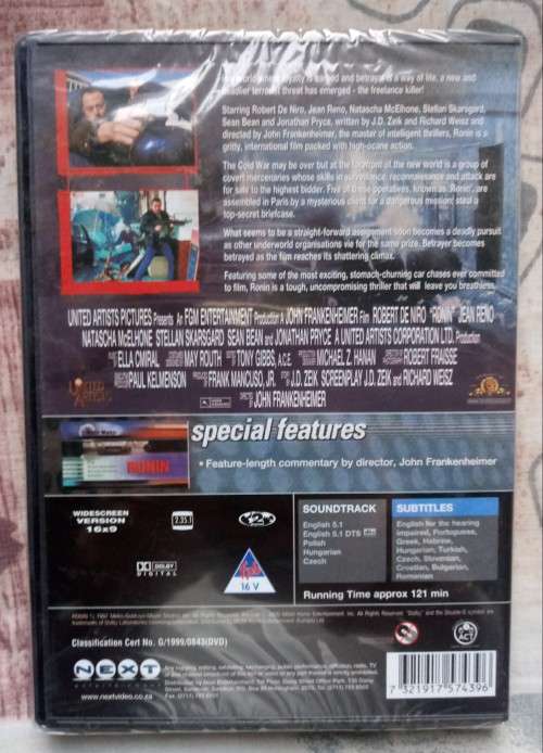 Robert De Niro Ronin Dvd
