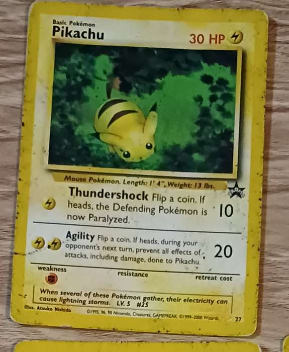 POKEMON Black Star Promo Pikachu Trading Card