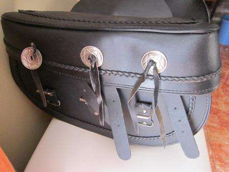 GPImoto Genuine leather saddle bags - was used on Harley Sportster