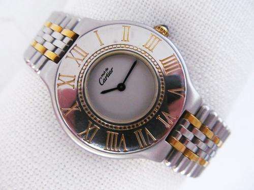 MUST DE CARTIER MENS WATCH TWO TONE QUARTZ