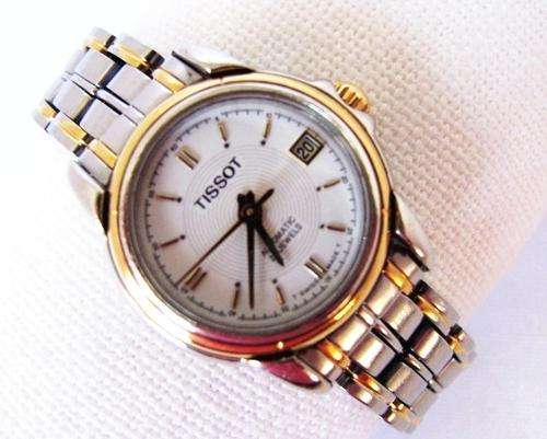 TISSOT SEASTAR GOLDPLATED 2 TONE AUTOMATIC LADIES WATCH