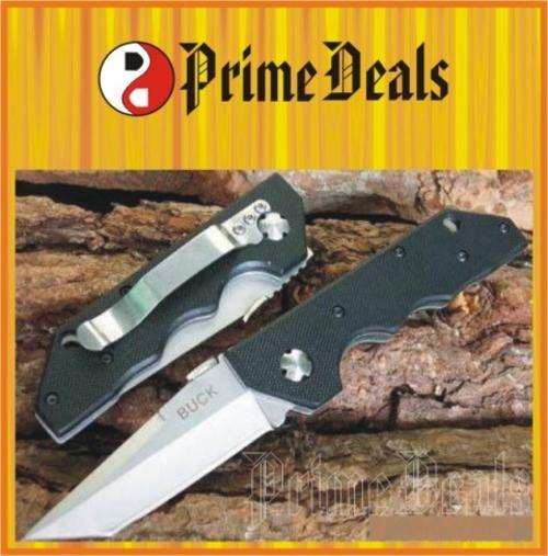 3 to Go! BUCK 880 FOLDING POCKET KNIFE - G10 Handle - STURDY GRIP!!
