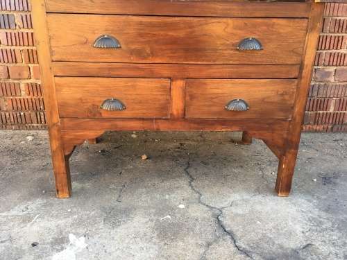 Bali style solid wood unit for TV or storage