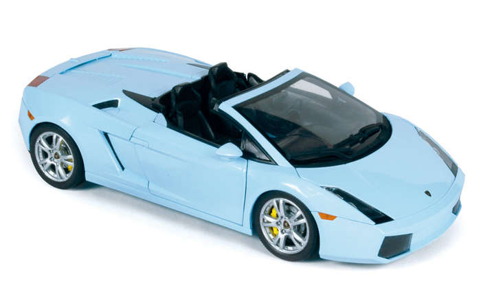 NOREV 187951 Lamborghini Gallardo Spyder Baby Blue 1/18 Diecast Car Model