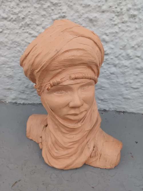 Hand made Clay Bust