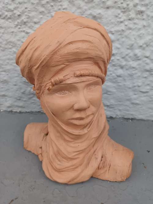 Hand made Clay Bust