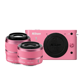 Nikon 1 J1 10.1 MP HD Digital Camera System with 10-30mm VR and 30-110mm VR 1 NIKKOR Lenses