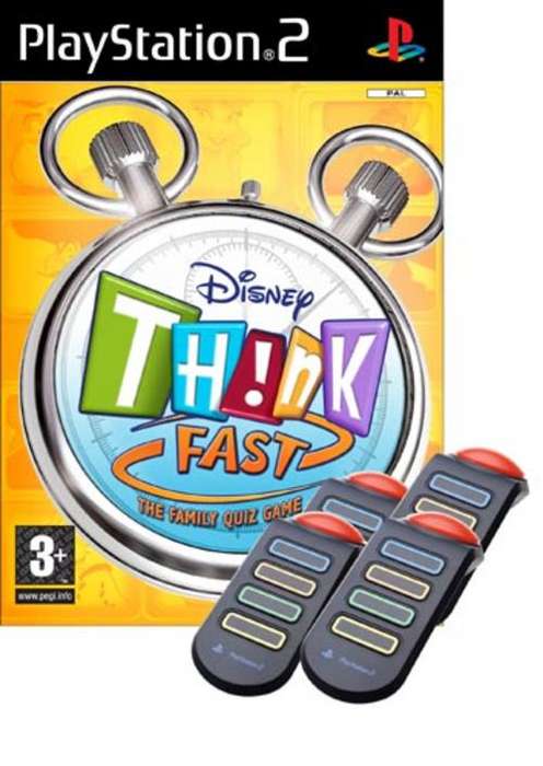 Sony playstation ps2 Think fast Buzz Game including 4 wired Buzzers new