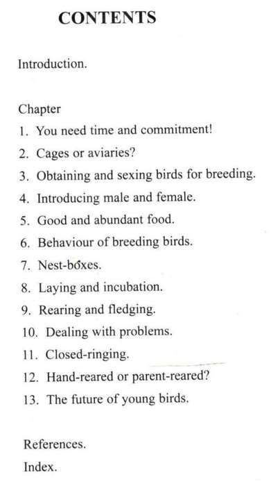 Parrot Breeding --  Rosemary Low