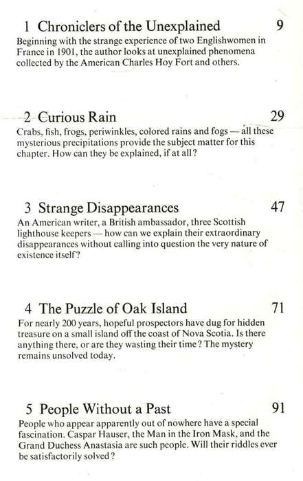 Mysterious Happenings