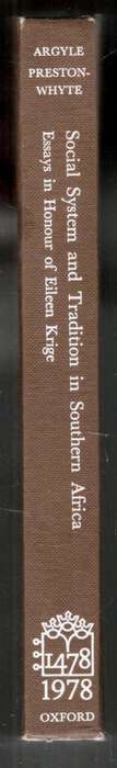 Social System and Tradition in Southern Africa  --  Eileen Krige  --  Signed
