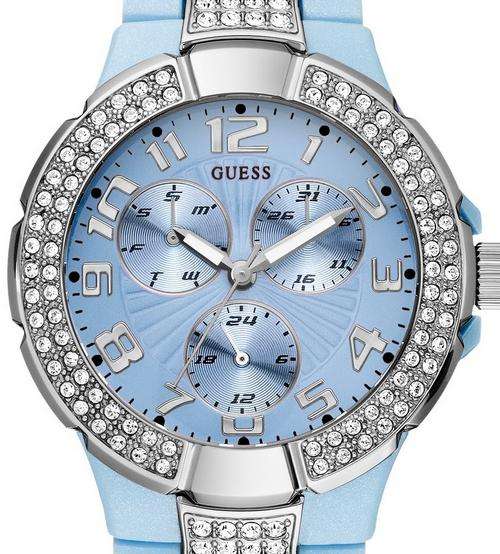 GUESS Steel Crystal Accented Ladies Watch