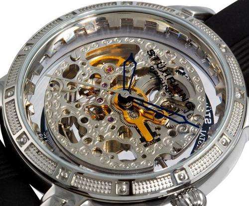 STUHRLING Winchester Automatic Skeleton Mens Watch
