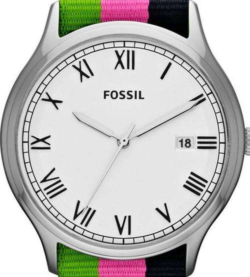FOSSIL Ansel Stripe Nylon Mens Watch