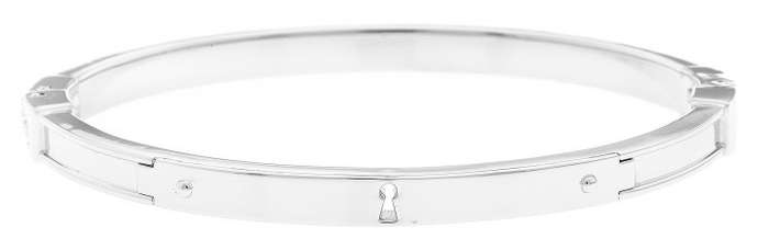 FOSSIL Keyhole Stainless Steel Bangle