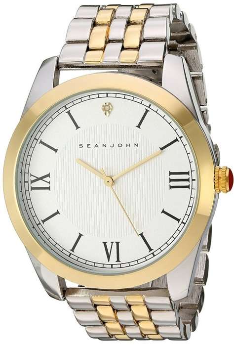 Authentic SEAN JOHN Two Tone Stainless Steel Mens Watch